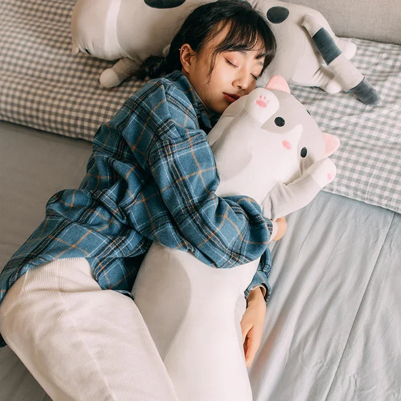 50CM-130CM Animal Cat Dakimakura Long Hugging Body Pillow Anime Pillow Men Women Plush Toy Doll Pillow Home Use Birthday Cushion
